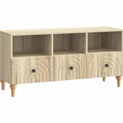 vidaXL TV-skåp Sonoma-ek 102 x 34,5 x 50 cm Konstruerat trä