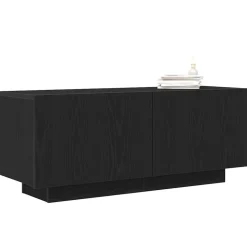 vidaXL TV-skåp Svart Ek 100 x 35 x 40 cm Konstruerat trä