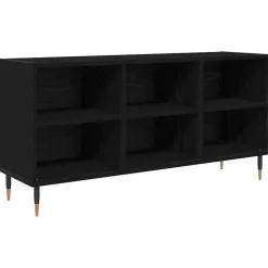 Best vidaXL TV-skåp 103,5 x 30 x 50 cm Konstruerat trä Svart ek