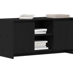 Best vidaXL TV-skåp 102 x 37,5 x 52,5 cm Konstruerat trä Svart ek