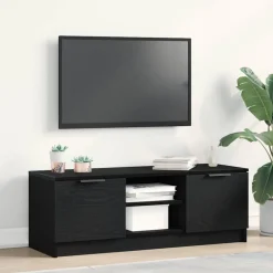 Sale vidaXL TV-skåp 102 x 32 x 35.5 cm Konstruerat trä Svart ek