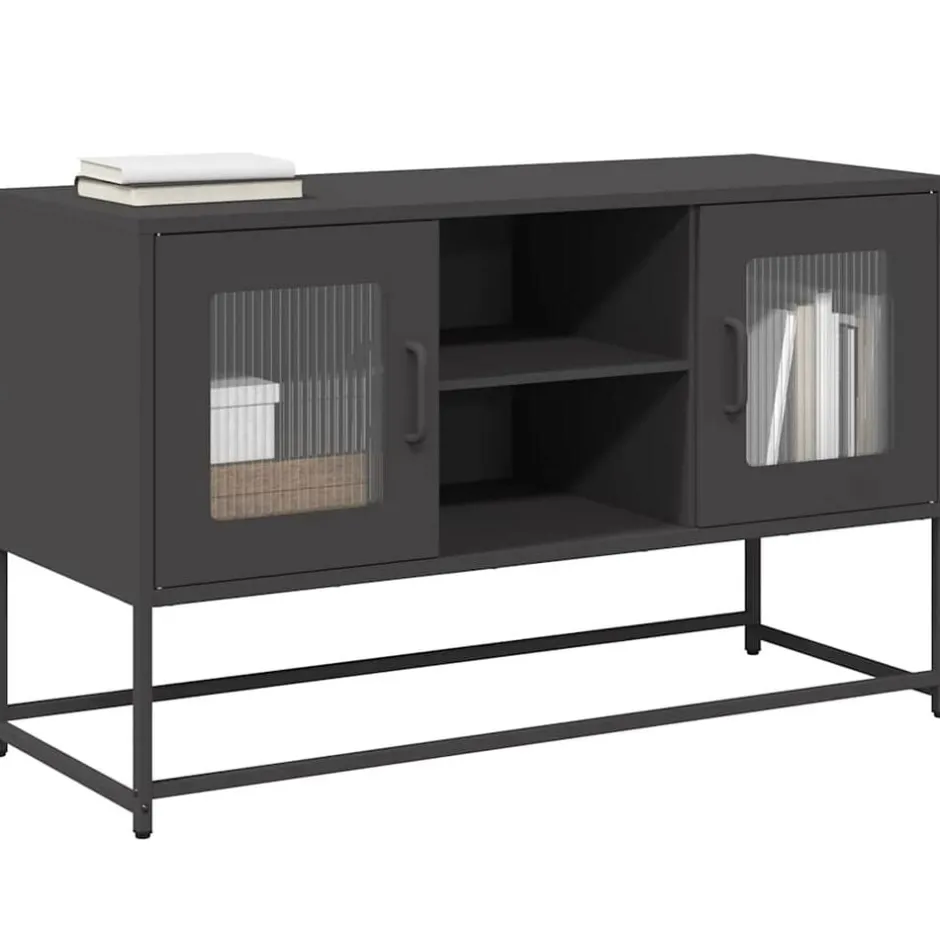 Sale vidaXL TV-skåp 100,5x39x60,5 cm stål Svart
