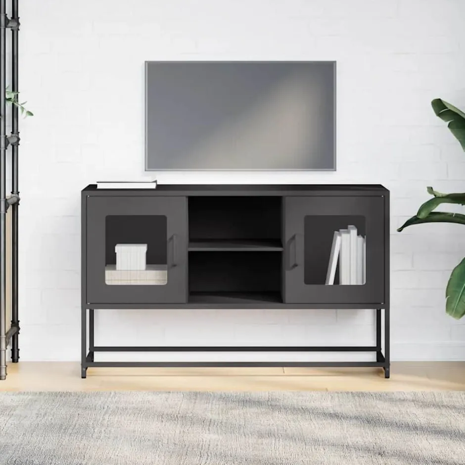 Sale vidaXL TV-skåp 100,5x39x60,5 cm stål Svart