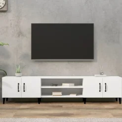 vidaXL TV-skåp vit 180x31,5x40 cm konstruerat trä
