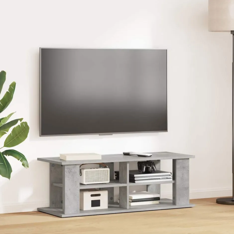 Hot vidaXL TV-ställ 96 x 35 x 33,5 cm Betonggrå