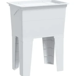 vidaXL Tvättbalja vit 59x41x75 cm harts