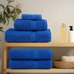 vidaXL Tvätthanddukar FROGN 2 st blå 30x30 cm 360 gsm