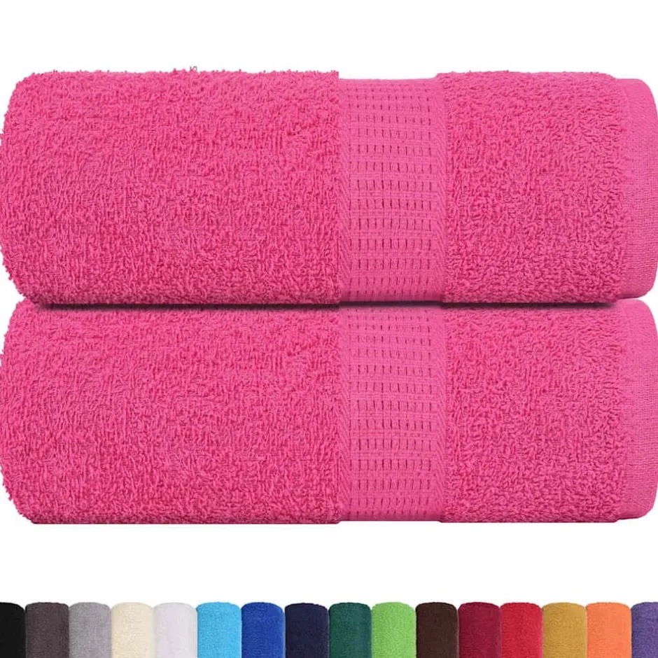 Discount vidaXL Tvätthanddukar FROGN 2 st 30x30 cm 360 gsm Rosa