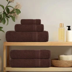 vidaXL Tvätthanddukar FROGN 2 st brun 30x30 cm 360 gsm