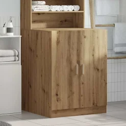vidaXL Tvättmaskinsskåp artisan ek 70,5x71,5x91,5 cm