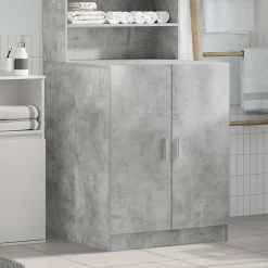 vidaXL Tvättmaskinsskåp 70,5x71,5x91,5 cm Betonggrå