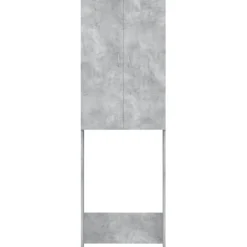 Clearance vidaXL Tvättmaskinsskåp 64x25,5x190 cm Betonggrå
