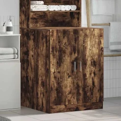 Clearance vidaXL Tvättmaskinsskåp 71x71,5x91,5cm Rökfärgad ek