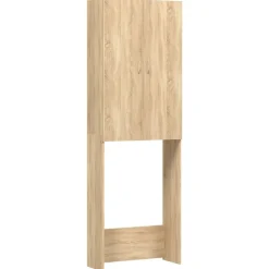 Outlet vidaXL Tvättmaskinsskåp sonoma-ek 64x25,5x190 cm Sonoma ek
