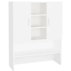 Clearance vidaXL Tvättmaskinsskåp 70,5x25,5x90 cm Vit