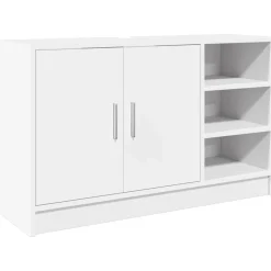Best vidaXL Tvättställsskåp 90x29x55 cm konstruerat trä Vit