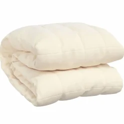 Online vidaXL Tyngdtäcke gräddvit 200x200 cm 13 kg tyg Kräm