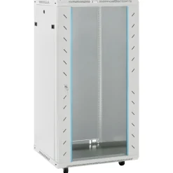 vidaXL 22U Nätverksskåp 19" IP20 grå 60x60x120 cm