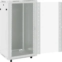 vidaXL 22U Nätverksskåp 19" IP20 grå 60x60x120 cm