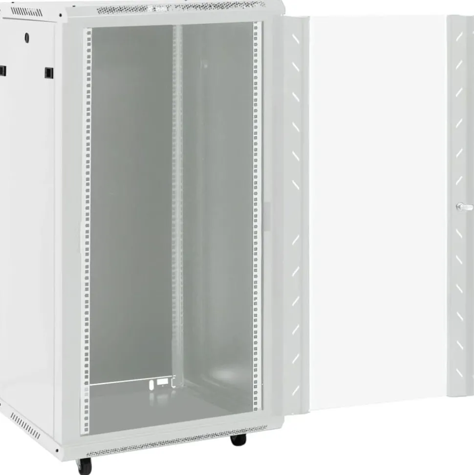 vidaXL 22U Nätverksskåp med svänghjul 19" IP20 60x60x120 cm