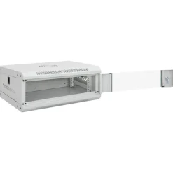 New vidaXL 4U Nätverksskåp väggmonterat 19" IP20 53x40x21 mm Grå