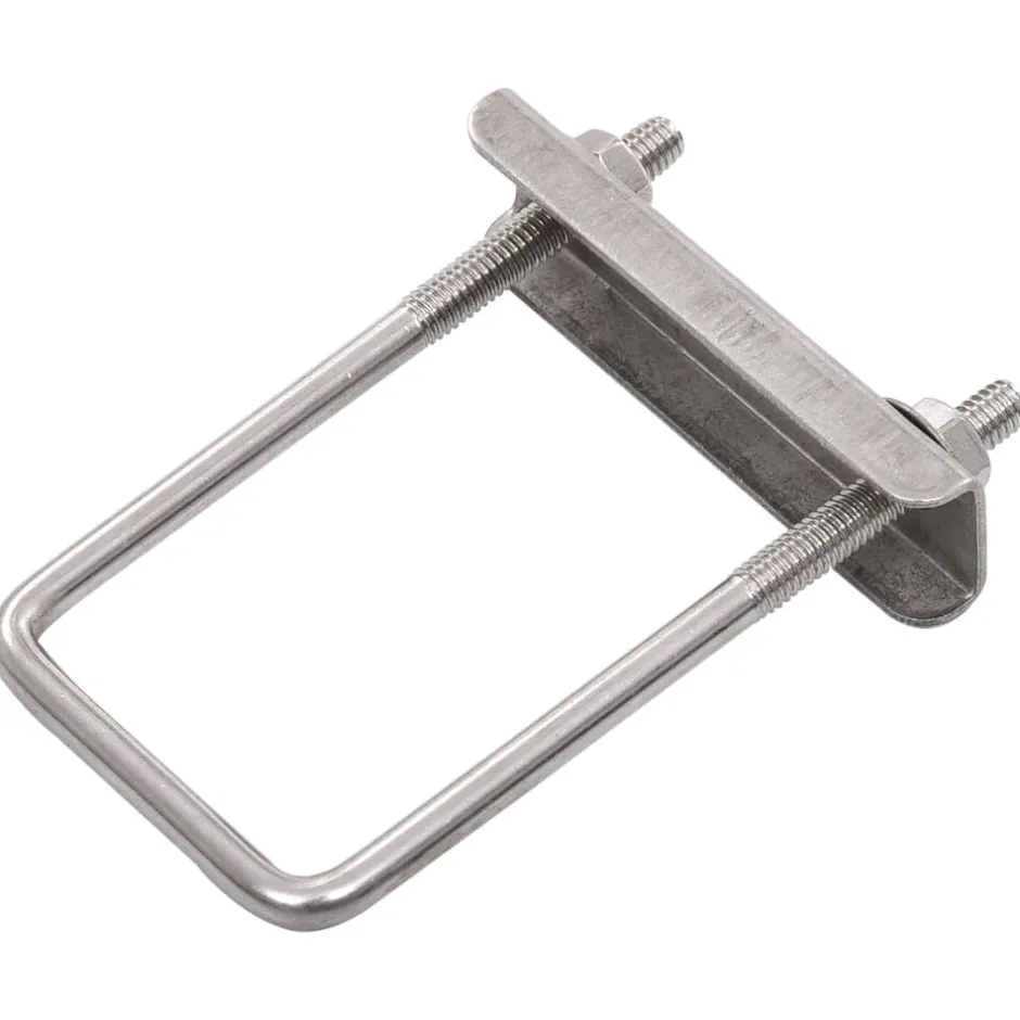 Hot vidaXL U-koppling för staketstolpe 60x40 mm 25 set Silver
