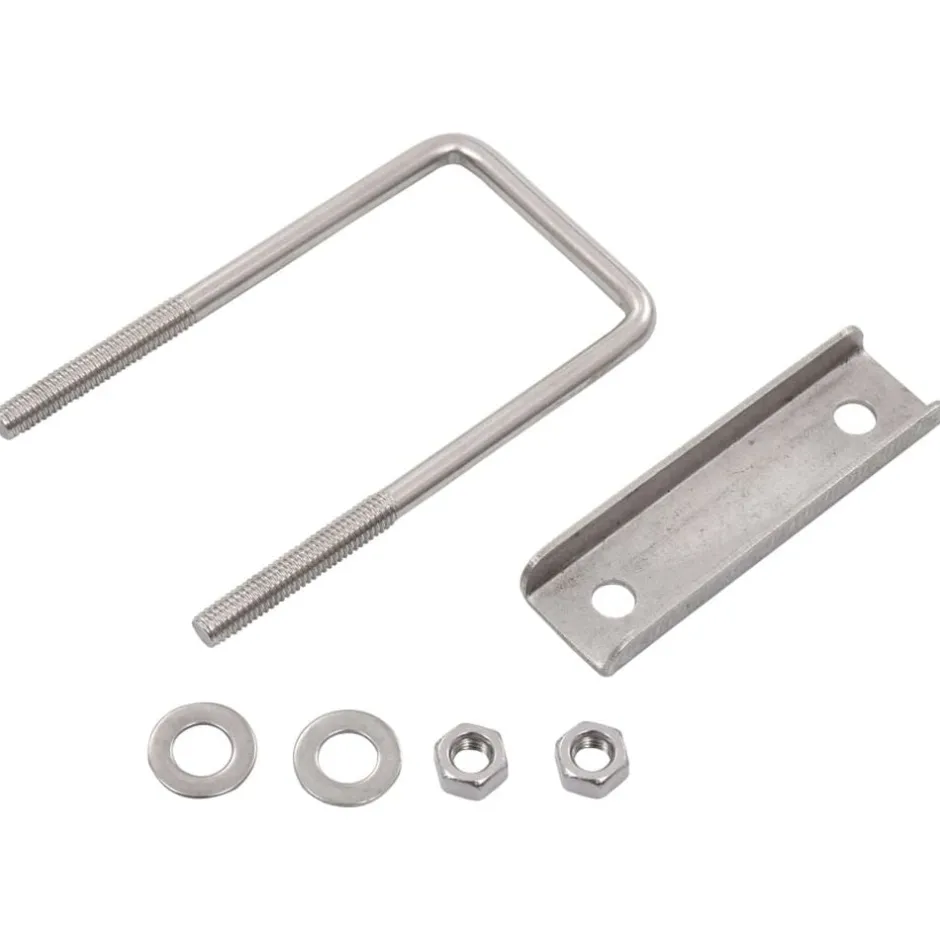 Hot vidaXL U-koppling för staketstolpe 60x40 mm 25 set Silver