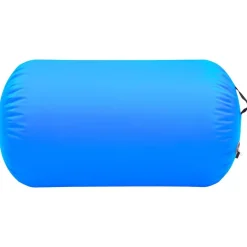 vidaXL Uppblåsbar gymnastikrulle med pump 100x60 cm PVC blå