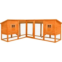 Clearance vidaXL Utebur med inhägnad massivt granträ Brun