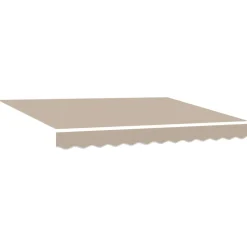 vidaXL Utfällbar markis Beige 300 x 250 cm Polyester och Stål