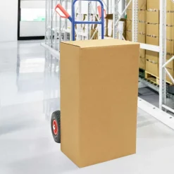 vidaXL Utökningsbar Handvagn Blå och Röd 49,5 x 53 x 114 cm Stål