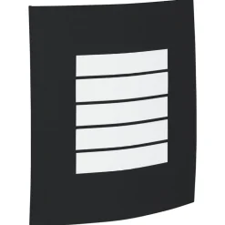 vidaXL Utomhus vägglampa Svart 23,5 x 9 x 26 cm