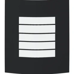 vidaXL Utomhus vägglampa Svart 23,5 x 9 x 26 cm
