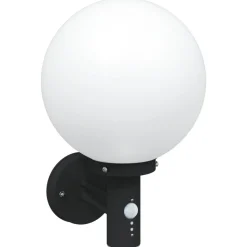 vidaXL Utomhus vägglampa Svart 28 x 25 x 38 cm