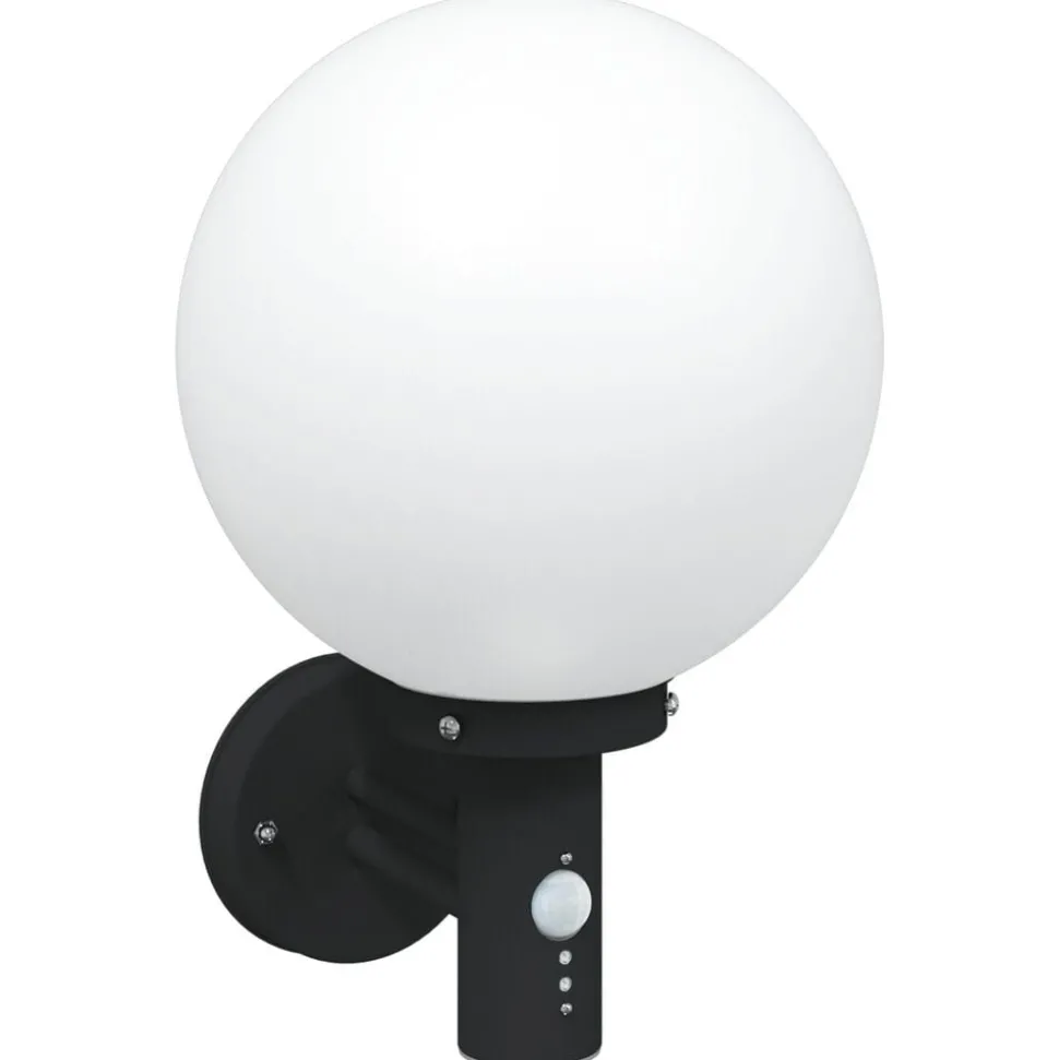 vidaXL Utomhus vägglampa Svart 28 x 25 x 38 cm
