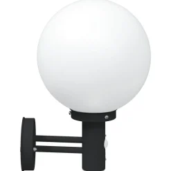 vidaXL Utomhus vägglampa Svart 28 x 25 x 38 cm