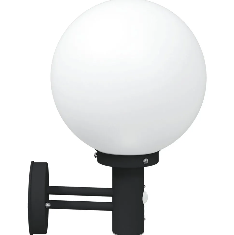 vidaXL Utomhus vägglampa Svart 28 x 25 x 38 cm