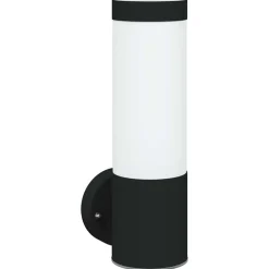 vidaXL Utomhus vägglampa Svart 12 x 8,5 x 27 cm.