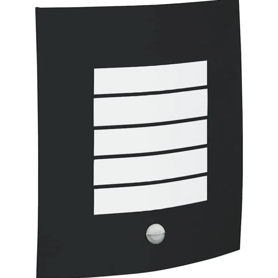 vidaXL Utomhus vägglampa Svart 23,5 x 9 x 26 cm