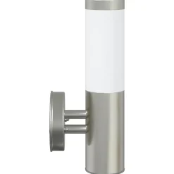 vidaXL Utomhus vägglampa Silver 15 x 7,5 x 33 cm