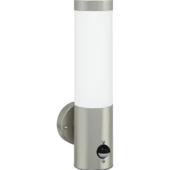 vidaXL Utomhus vägglampa Silver 12 x 8,5 x 29 cm.