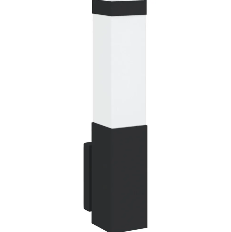 vidaXL Utomhus vägglampa Svart 10.5 x 6 x 33 cm