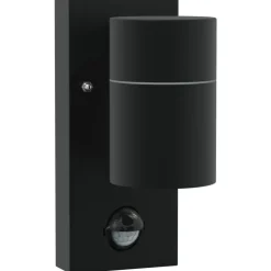 vidaXL Utomhus vägglampa Svart 6,5 x 10,5 x 16 cm
