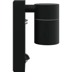 vidaXL Utomhus vägglampa Svart 6,5 x 10,5 x 16 cm