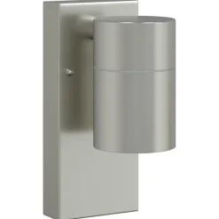Clearance vidaXL Utomhus vägglampa Silver 6,5 x 10,5 x 16 cm Rostfritt stål