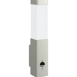 Hot vidaXL Utomhus vägglampa Silver 10.5 x 6 x 33 cm Rostfritt stål