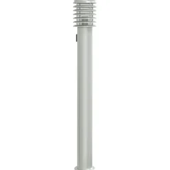 Clearance vidaXL Utomhusgolvlampa med eluttag 110 cm rostfritt stål Silver