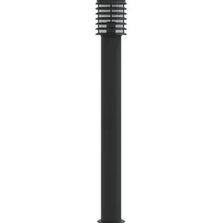 Discount vidaXL Utomhusgolvlampa 110 cm rostfritt stål Svart