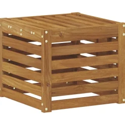 vidaXL Utomhuspall 43 x 43 x 37 cm Massivt Akaciaträ Naturfärg