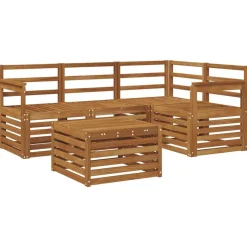 Sale vidaXL Utomhussoffset 5 pcs Massivt Akaciaträ Naturfärg